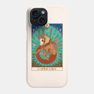 Zodiac sign tarot card Capricorn Phone Case