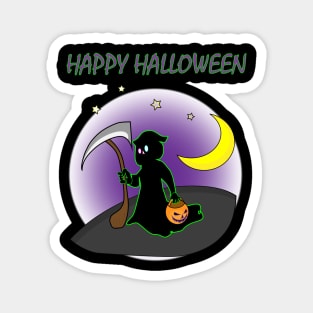 Happy Halloween - Reaper and Pumpkin Edition Magnet