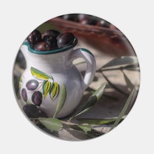 Olives Fruit Jar Pin