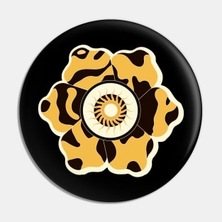 Minimalist Leopard Flowe Pin