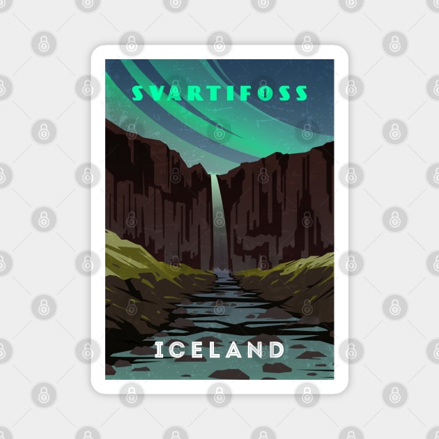 Svartifoss, Iceland Magnet by GreekTavern