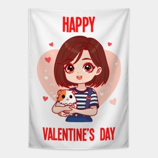 happy valentines day Tapestry