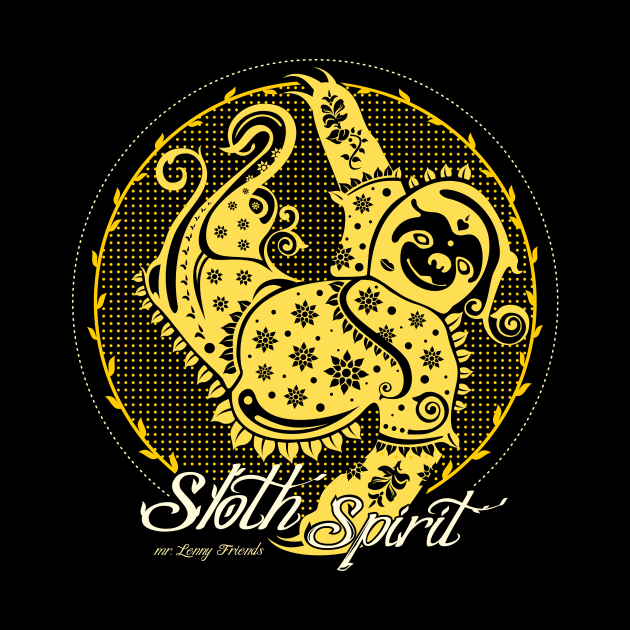 Sloth Spirit / yellow_black [mr.Lenny Friends] by mr.Lenny Loves ...