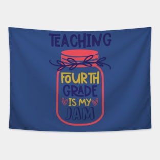 Teaching Fourth Grade My Jam Teacher Funny School Tapestry