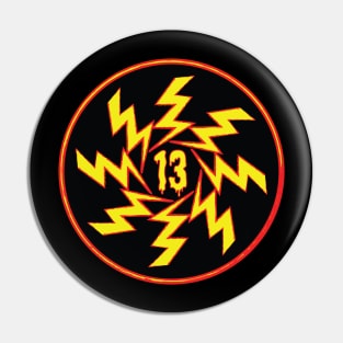 13 Lightning Red / Yellow Pin