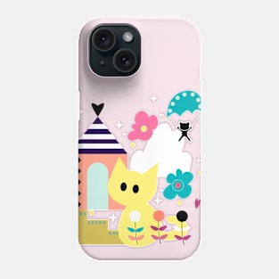 Cute Cat on Vacation Phone Case