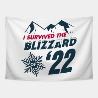 I survived the Blizzard of 2022 Tapestry