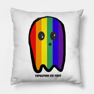 Single Rainbow Ghost Pillow