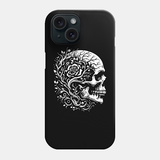 skull in paradise lost Phone Case by lkn