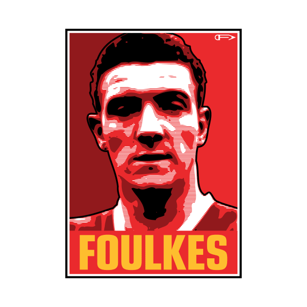 Foulkes - MUFC by David Foy Art