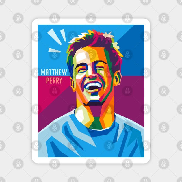 matthew perry Magnet by cool pop art house