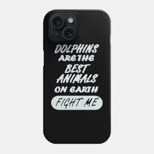 dolphins diving swimming sea mammal Phone Case