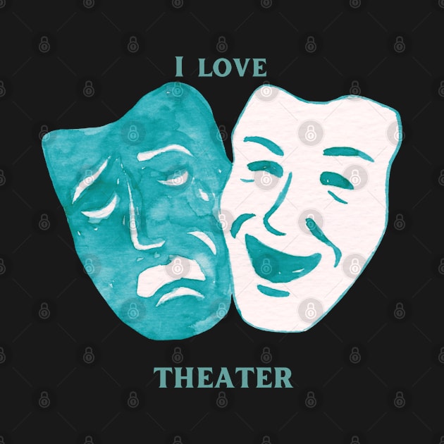 theatre lovers , actor by Eva Passi Arts