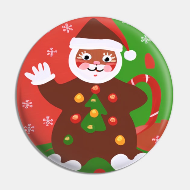 Christmas Santa Cat Chocolate Candy Pin by Catbrat