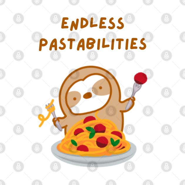 Endless Possibilities Pasta Sloth by theslothinme