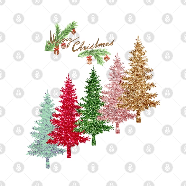 merry Christmas Trees by HJDesign