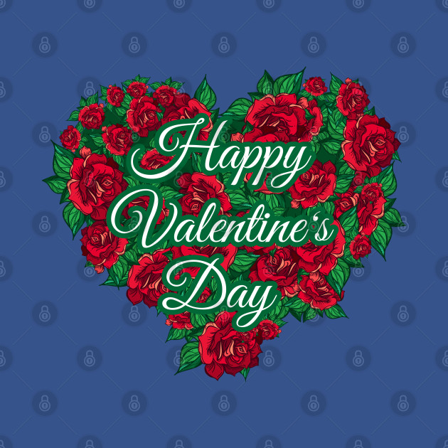 Happy valentine day roses heart - Happy Valentine Day Roses Heart - T ...