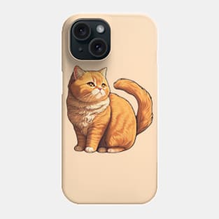 Fluffy Ginger Cat Phone Case