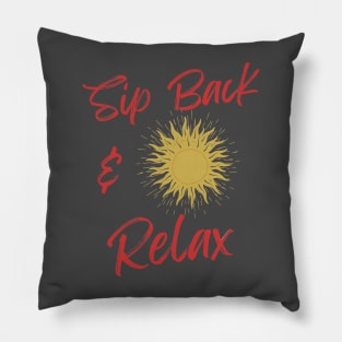 Sip Back & Relax Pillow