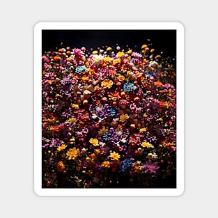 Colorful Flowers Explosion Magnet