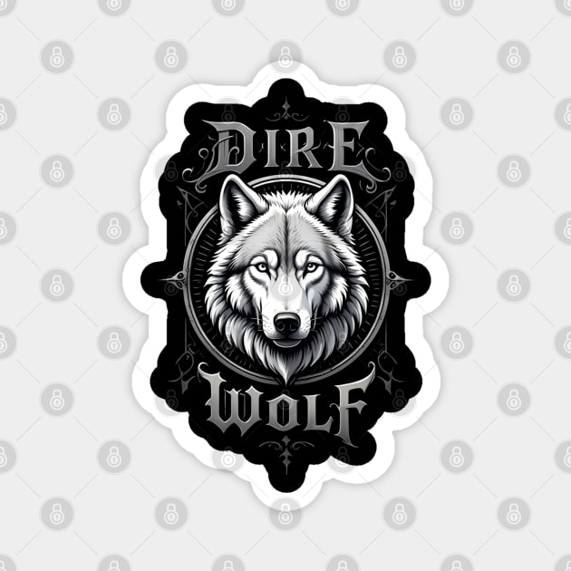 Dire-Wolf Magnet by Creatifly Graphic Tees