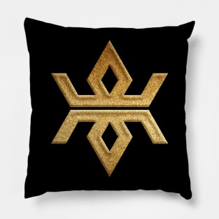 Iwate Prefecture Symbol in Gold Faux Pillow