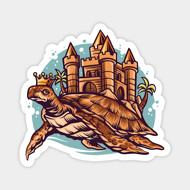 Turtle's Human World Magnet by spacemedia