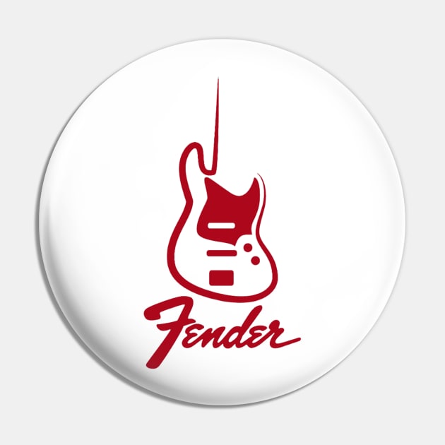 Fender Guitar Pin by Bad Artist