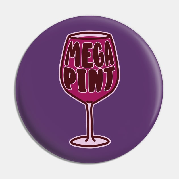 Mega Pint of Red Wine Pin by Daribo