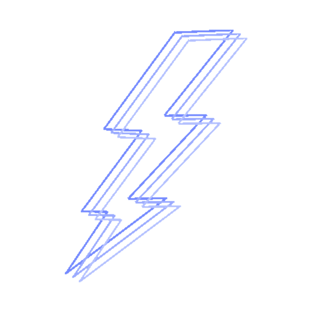 Lilac Purple Lightning Bolt Sticker by Lauren Cude