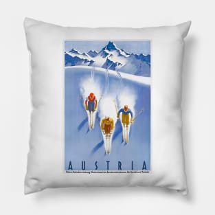 Austria Vintage Ski Pillow