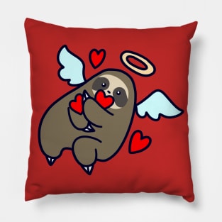 Sloth Valentine Angel Pillow