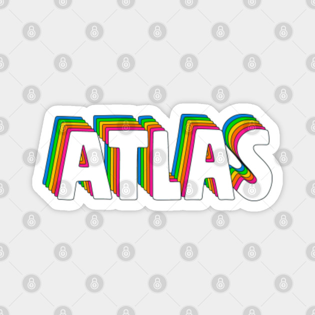 Hello My Name Is Atlas Rainbow Name Tag Atlas Magnet Teepublic<script async src=