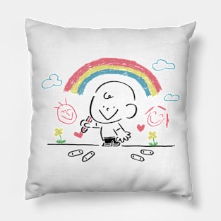 Rainbow Day Pillow