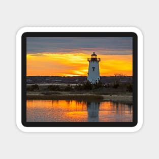 Edgartown MA Lighthouse at Sunrise Martha's Vineyard Cape Cod Magnet