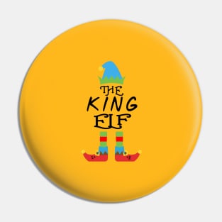 The King Elf Matching Family Group Christmas Party SANTA Pin