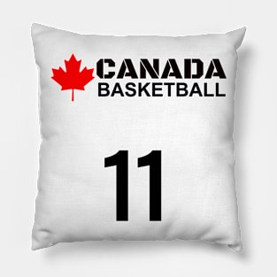 Canada Basketball Number 11 Design Gift Idea Pillow