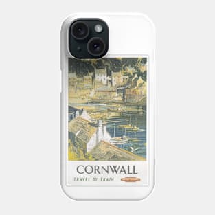 Cornwall - BR, WR - Vintage Railway Travel Poster - 1958 Phone Case