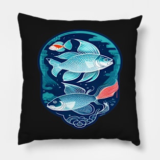 Sea and river inhabitants are wonderful fish.. Pillow