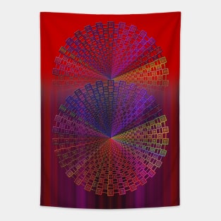 Binary mandala Tapestry