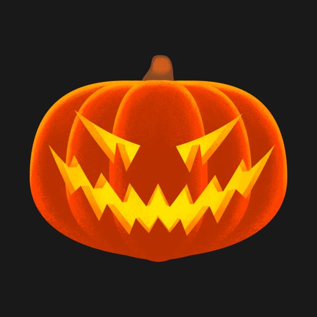 Spooky Pumpkin by tommartinart