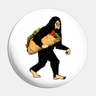 Bigfoot Carrying Taco Pin