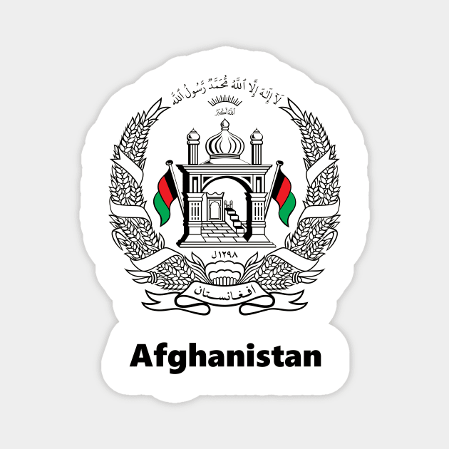 National Emblem of Afghanistan Magnet by Flags of the World