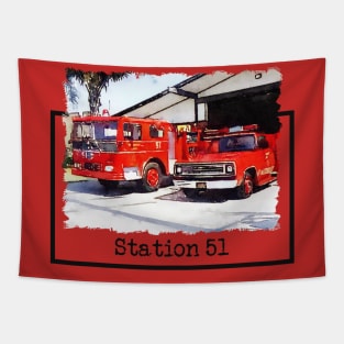 Fire Station 51 Tapestry