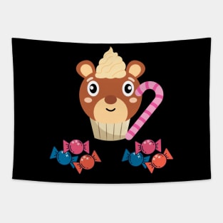 Sweet Bear Muffin Tapestry