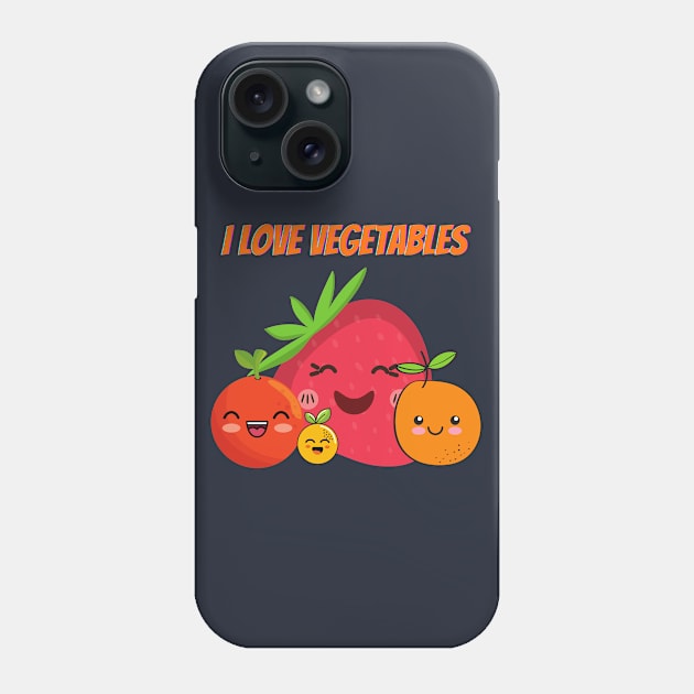 Slightly Wrong Vegetable Fruit Phone Case by waltzart