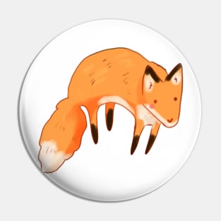 Cute fox jumping Pin