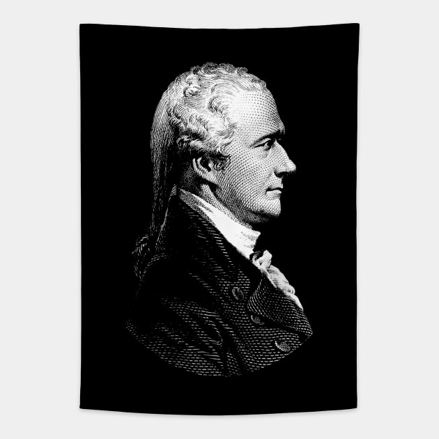 Alexander Hamilton Portrait Tapestry by warishellstore