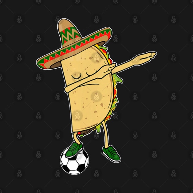 Dabbing Soccer Taco Mexico Jersey - Mexican Football by CovidStore