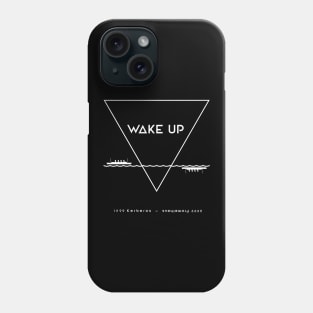WAKE UP - white injection Phone Case